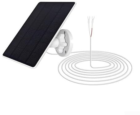 Efficient DC Solar Cells, Solar Camera Charger, Security Camera Power Supply, for Outdoor Use Powers, for Ring, for Google Security Cameras(Ring)