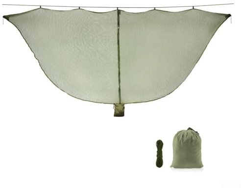 Zanzariera portatile efficace protezione esterna per campeggio e letti sospesi (verde)