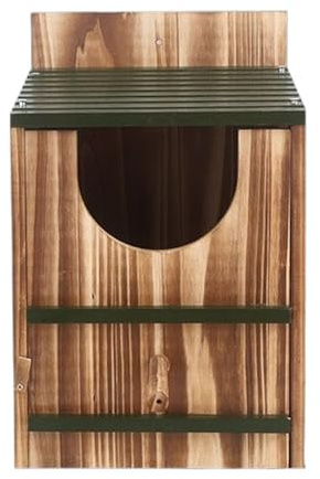 Nichoir en bois de cèdre - 37 x 31 x 22 cm - Élevage d'oiseaux étanche - Abri de jardin pour animaux sauvages