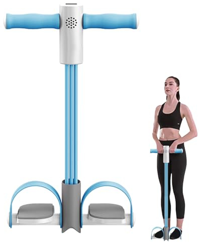 Fußpedal-Widerstandsband – Sit-Up-Trainer, Fitness-Expander | Intelligentes 6-Röhren-Spannsystem, Elastische Latexbänder, Bauchmuskeltraining Für Den Heimgebrauch, Bauchtaille-Formung, Pi