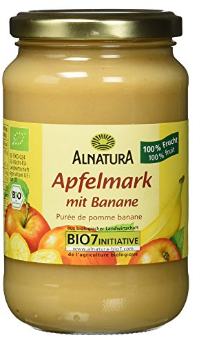 Alnatura Bio Apfelmark mit Banane, Vegan, 360g