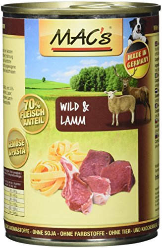 Mac's Wild & Lamm (mit Nudeln), 6er Pack (6 x 400 g)