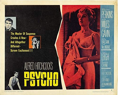 Alfred Hitchcock – Psycho - Poster - cm. 30 x 40 - Shipped Rolled Inside Heavy Tube