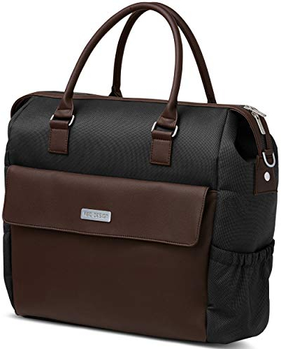 ABC Design Wickeltasche Jetset – Aufbewahrungstasche für Windeln und Co. – Auch zum Umhängen oder als Rucksack tragbar – Mit Zubehör – Farbe: Gravel
