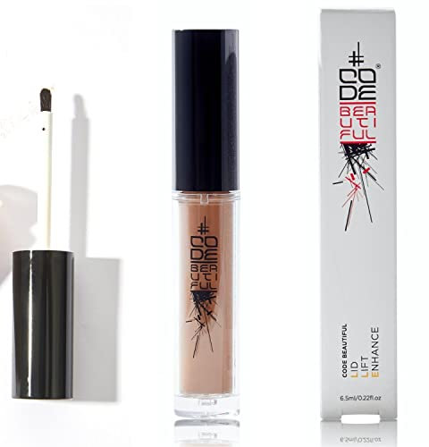 CODE Beautiful Eye Primer and Under Eye Concealer | Eye concealers | Eyeshadow Primer | Eye Lift - The Antidote To Tired Eyes | Vegan & Cruelty Free | LLE Lid Lift Enhance (Deep Moments)