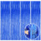 Lametta Vorhänge Blau, 4 Stück Metallische Glitzervorhang Fringe, Glitzer Tinsel Curtain, Folienfransen Vorhang für Weihnachtsbaum Geburtstage Festivals Party ​Bühnendekor, 1m x 2m