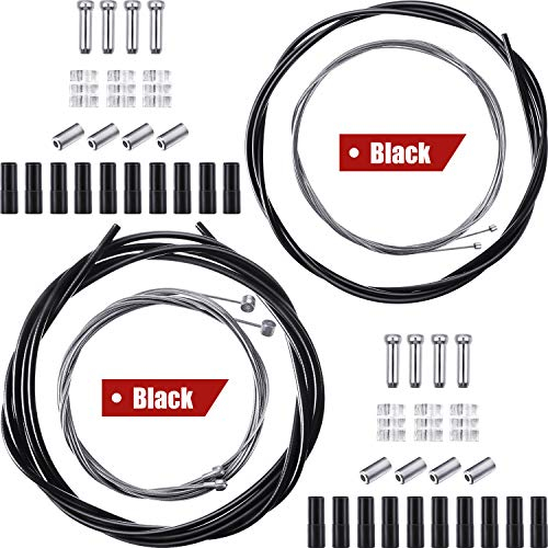 Universal Fahrrad Übertragung Linie Fahrrad Schaltwerk Kabel und Bremse Kabel Kit für Reparatur von Fahrrad Berg Straße (Schwarz)