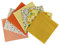 aufodara Baumwollstoff Patchwork DIY Stoffpaket 7 Stück 50 x 50 cm, Reiner Baumwolle Stoff, Stoffe zum Nähen, Quilten Basteln Handwerk Gewebe, vielfältige Mustern Quadrate Baumwolltuch (Gelb)