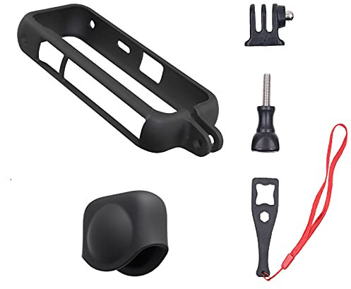 Higatful Mounting Bracket for Insta360 ONE X2 Accessories Frame, Protective Case Cage with Lens Cap housing Mount