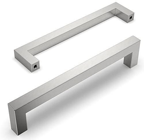 Amerdeco Lot de 10 Poignee de Meuble Cuisine Entraxe 160mm Acier Inoxydable Poignée Meuble Cuisine Poignées pour Placards Poignet de Porte Cuisine Poignet Meuble Cuisine