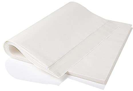 CANDeal 40x60cm 100 Piezas Antiadherente Rectangular Precortado Aceite de Silicona para Hornear Papel para Hornear Asar a la Parrilla Freidora de Aire Cocer al Vapor Taza de Pan Pastel Galleta