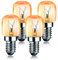 EXTRASTAR 15W E14 Incandescent Bulb 2700K 70LM Small Screw Pygmy Light Bulbs for Oven, Fridge, Microwave, Salt Lamp, up to 300 Degrees, Pack of 4