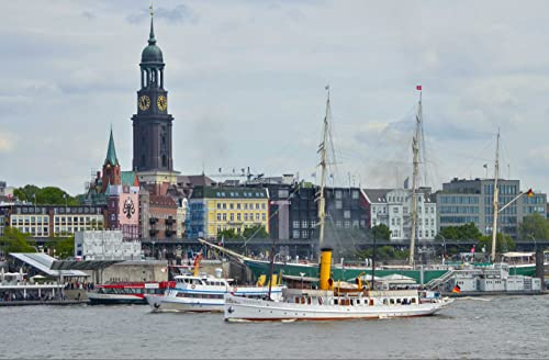 HANSEPUZZLE 108944 - Hamburg Puzzle 500 Teile | Orte Puzzle mit hochwertiger Puzzle Aufbewahrung: Kartonbox und wiederverschließbarem Beutel | Puzzle-Maße: 46 x 30 cm