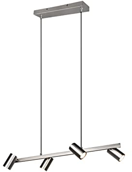 Trio Leuchten Pendelleuchte Marley 302400407, Metall Nickel matt, exkl. 4x GU10