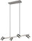Trio Leuchten Pendelleuchte Marley 302400407, Metall Nickel matt, exkl. 4x GU10