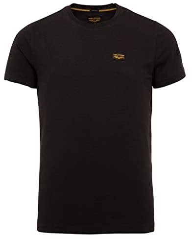 PME Legend Herren Rundhals T-Shirt Cold DYE Regular Fit Schwarz Weiss Grün Blau, Größe:3XL, Farbe:Black 999