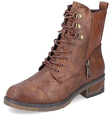 Rieker Damen Klassische Stiefeletten 91614, Frauen Stiefeletten,uebergangsschuhe,uebergangsstiefel,übergangsschuhe,Boots,braun (24),41 EU / 7.5 UK