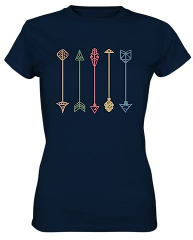 Bogenschießen Retro Bogenschützin Pfeile Langbogen Zielscheibe Bogensport T-Shirt