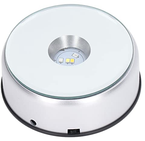 Rotierende Licht-Display-Basis, 80 Sekunden pro Runde, rotierende Stand-LED-Leuchten für Kristalle für Harzobjekte
