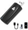 MSXTTLY Adaptador Inalámbrico Android Auto, A2A Wireless Android Auto Dongle, Compatible con Coche Equipado Android Auto y Android 11-13, USB 90 ° ángulo Recto, 2 Adaptadores, Negro