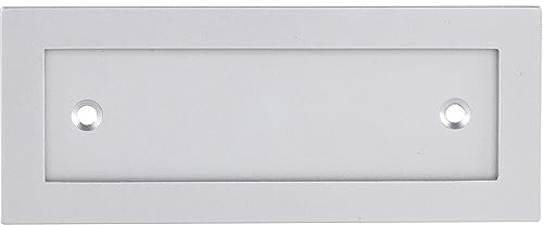 MARCHESI Namensschild Rahmen 120x48mm mit 2 Anschraublöcher, Aluminium eloxiert
