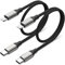 Acecene USB C Lightning Kabel Kurz 20cm, 2 Stück Nylon Geflochten iPhone Ladekabel Kurz, Power Delivery Lightning Schnellladekabel für iPhone 14 13 12 11 Pro Max Mini SE X XS XR 8 Plus - Schwarz