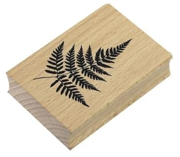 Artoz Stempel – Holzstempel – „Farn“ – 70 x 50 mm – Motivstempel zum Kartenbasteln für Einladungen, Geburtstag, Grüße