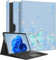 Wazzasoft for Microsoft Surface Pro 9 Case 13 Inch 2022 for Women Girls Cute Folio Cover Blue Butterfly Design Protection Compatible with Type Cover Keyboard for Windows Surface Pro 9 Case 13 Tablet