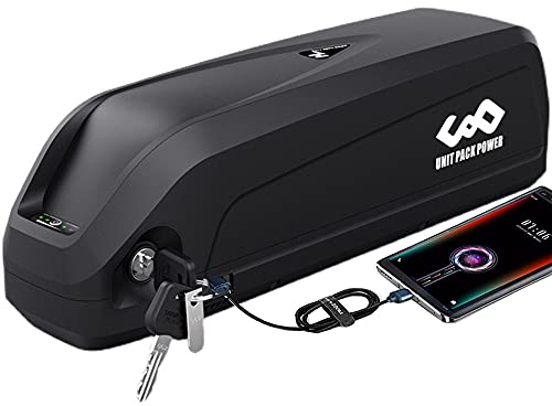 Hxrfoak Ebike Akku 48V 15AH Lithium Ionen Akku mit USB-Anschluss, Ladegerät für Elektrofahrrad 1000W 750W 500W Motor