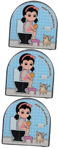 TOPBATHY Sablier Sensoriel Adulte 3 Pièces Sablier De 5 Minutes Minuterie Sablier 5 Drôle Sabliers pour La Classe pour Lui Sablier pour Enfants Minuterie pour Les Enfants Abdos Noël Papa