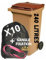 Lot de 10 Sacs Poubelle 240L [ Doublures de Container 2 Roues + Sangle de Fixation | Anti Salissures - Anti Odeur | Résistant - Anti Fuites | Fabriqué en Europe (240 LITRES)