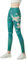 X-KEEP Damen Leggings mit high Waist, Sportleggings mit Blumen Design Yoga Hose Blickdicht Bunte Leggings für Yoga Gym (S/M, Green)