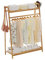 Gumcoly Clothes Stand, Clothes Rack, Kleiderständer Bambus, 140 x 40 x 100 cm Natur, Garderobenständer stabil und belastbar, Kleiderständer holz vintage schmal