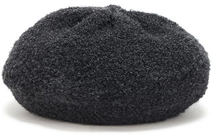 Calvin Klein Damen Soft Boucle Cold Weather Knit Beret Hat Winter-Hut, Schwarz, Einheitsgröße