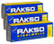 RAKSO Stahlwolle extrafein 0000-600 g, 3 Banderolen à 200g, poliert gewachstes Holz, Kupfer, Messing, mattiert Oberflächen, säubert Glas