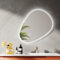 EMKE Miroir Salle de Bain avec Éclairage, 70 x 50 cm, Miroir LED Asymétrique, Interrupteur Tactile, 3 Couleurs de Lumière Réglables, Miroir Anti-Buée