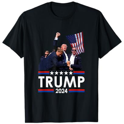Erkic Trump Fist Pump Shot At Trump 2024 Survives T-Shirt