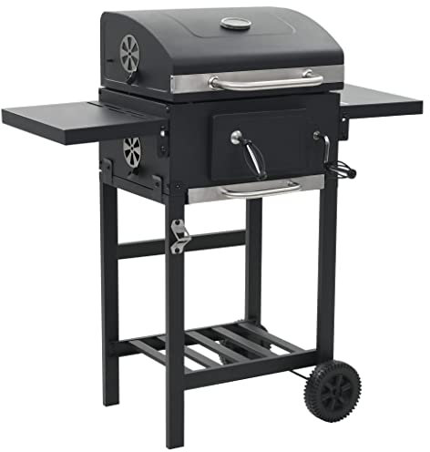 Wenjingqi-44280 Holzkohlegrill mit schwarzer Ablage
