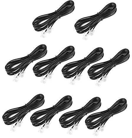 CIYODO Cavo Telefonico Piatto A 4 Conduttori 2 Metri Cavo Di Rete Fissa Di Collegamento Telefonica Per Telefonica