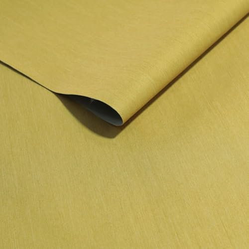 TOLKO Verdunklungsstoff Meterware 100% Lichtdichter Stoff | 280cm breit | Gardinen Vorhangstoff Verdunklungsvorhang Verdunklungsrollo Beschattung Sonnenschutz Stoffe zum Nähen (Senf)