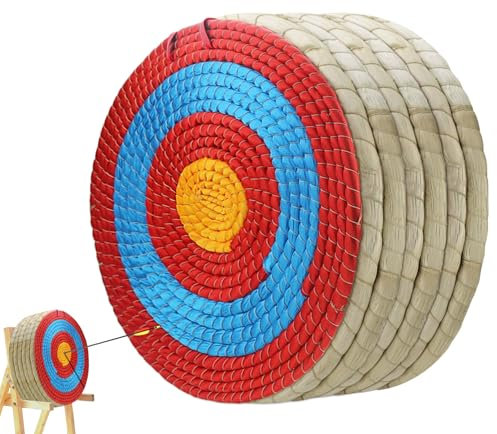 Fiita Archery Target 7 Layers Straw Archery Target,Arrow Target for Recurve Bow Longbow or Compound Bow Round Arrow Target for Outdoor Hunting Shooting Practice