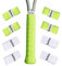 Griffband Tennisschläger, schweißabsorbierendes Tennisschläger Griffband, weiche und Bequeme Tennisschläger Griffe, einfach zu installierendes Griffband (8er-Pack, 4 Stück Grün & 4 Stück Weiß)