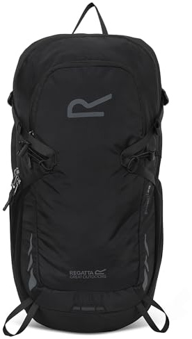 Regatta Rucksack Blackfell 20L, reflektierend mit Metallrahmenstütze - Perfekt für Walking, Wandern, Camping & Trekking, Schwarz, M, Casual