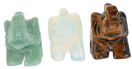 Ciieeo Wunderschöne Ornamente – Elefantenstatuen Aus Aventurin Elefantenstatuen Aus Kristall Handgeschnitzte Tiere Zur Dekoration