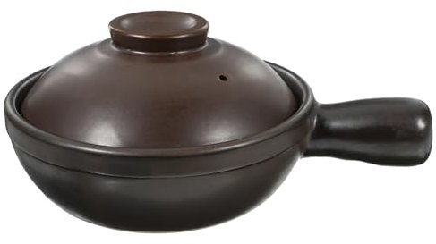 PRETYZOOM Bibimbap Pot Baking Pan Baking Dish Stove Ware Casserole Dishes for Oven Small Pots for Cooking Cooling Canning Clay Cooking Pot Sauce Baking Tray Large Bread Brown Ceramics