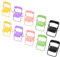 HIAKDOFT 10 Stück Möbelgleiter für Hartholzböden Micro Landscape Decor Stuhl Telefonhalterung Bausatz Bank portable chair room decor for Mobiltelefonständer Mini-Möbelmodell pp