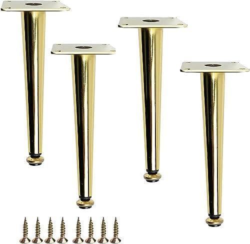 LFONDIGE Möbelbeine aus Metall, verstellbare Tischbeine, konische Stützfüße für Badezimmerschrank-Sofa-Ersatz