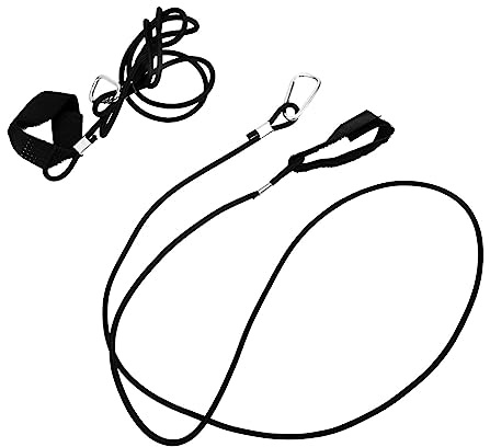 DINHEAROM Kajak Paddel Leine Im Freien Elastische Paddel Leine Spanngurt Elastisch 47.24 Zoll/120.00 cm 2 Stück Zum Sichern Von Kajak Kanu Und Paddelbrett