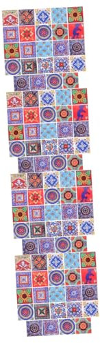 Tofficu 4 Ensembles Tuiles Tuiles Antidérapantes Mur Carrelage Salle De Bain Décor Autocollant Gommettes Carrelage Stickers Coller Sur Les Carreaux Pvc Pièces * 4