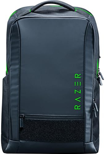 Razer Rogue 18 V4 Backpack – Functional travel backpack with a 18-inch laptop compartment – Luggage sleeve for wheeled suitcases – Tear- and water-resistant – Ergonomic comfort | Black